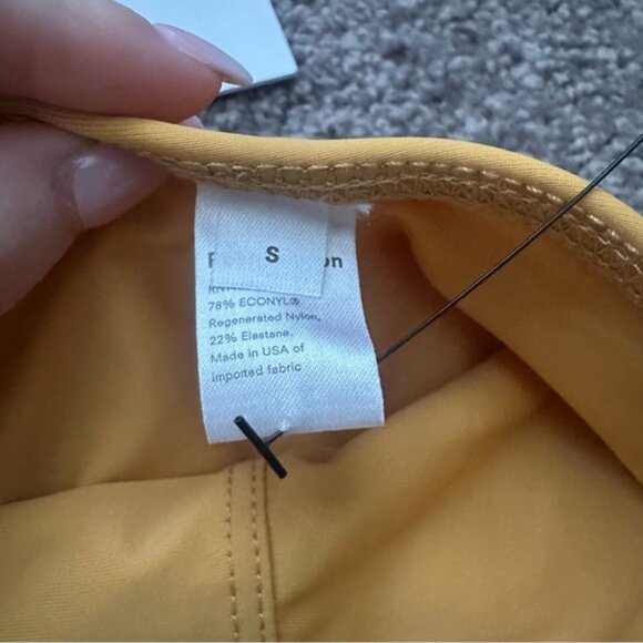 NWT Reformation Mandalay High Rise Bikini Bottom Size Small Yellow Orange Ochre - Picture 6 of 8